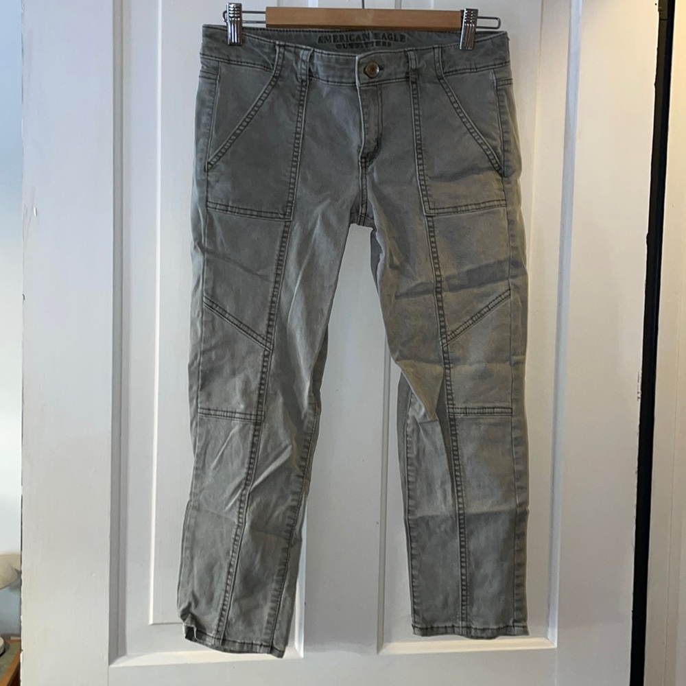 AEO | Jegging Crop Green•Sz 4